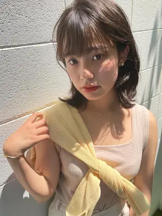 ミディアム カラー 過去一の柔髪ヘア 🌿einshairのヘアスタイル