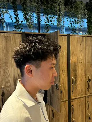 パーマ メンズ 小菅 淳平のヘアスタイル