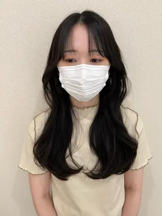 ロング カラー 外国人対応 佐久間のヘアスタイル
