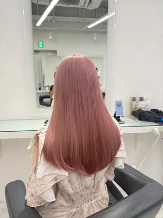 セミロング カラー ❄最強かわいいカラー ❄️MINA❄️のヘアスタイル