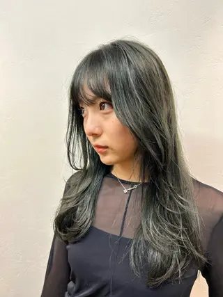 ロング カラー 透明感カラー/ボブ/ meruのヘアスタイル