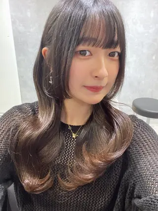 ロング 透明感カラー🇰🇷 レイヤー✨桑原　研太のヘアスタイル