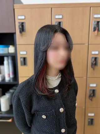 ミディアム 岡大前ハッシュカット ×髪質改善/松島大己のヘアスタイル