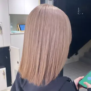 ミディアム カラー 💖ブリーチ/暖色 𝐘𝐮𝐢💖のヘアスタイル