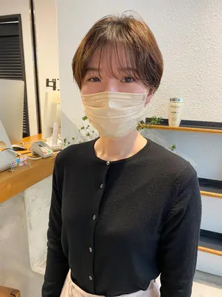 ショート カラー パーマ ヘアアレンジ メンズ キッズ ネイル マツエク・マツパ アイブロウ パーマスタイル🔅 sayacaのヘアスタイル