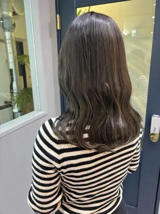 ミディアム カラー きよはらちさき🍑 柔らかカラー🌱🫧のヘアスタイル