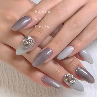 ロング ネイル Blowe ニュアンスのネイルデザイン