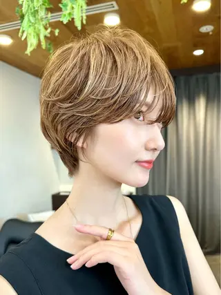 ショート カラー ⭐️銀座/ショート/ 艶カラー/りょうがのヘアスタイル