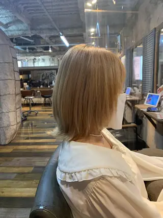 ミディアム repose日本橋 室町のヘアスタイル