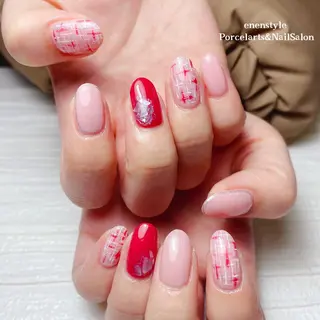 ミディアム ネイル 🐾enen style 🐾のネイルデザイン