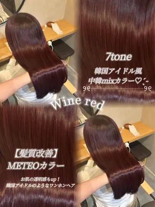 ロング 【髪質改善】カラー 韓国ヘア🎀RISAのヘアスタイル