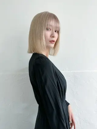 ショート カラー ハイトーン特化サロン 代表 中谷蓮のヘアスタイル