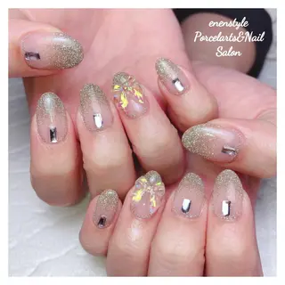 ミディアム ネイル 🐾enen style 🐾のネイルデザイン