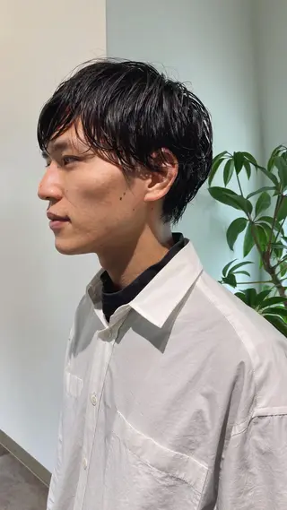 パーマ メンズ 佐伯 和佳のヘアスタイル