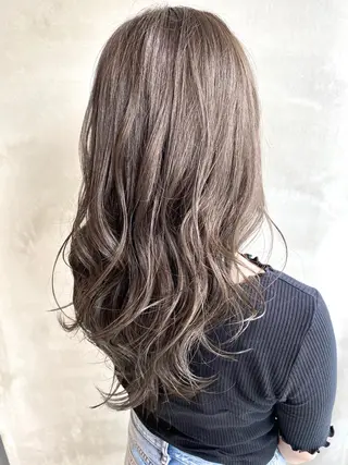セミロング カラー ヘアアレンジ ネイル マツエク・マツパ 夜23時まで予約🉑 reverieあきらのヘアスタイル