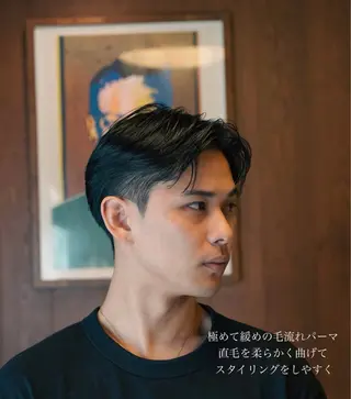 パーマ メンズ メンズショート タチカワユウキのヘアスタイル
