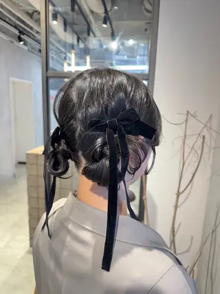 ヘアアレンジ 透明感カラー✨艶髪 制作🌱山根あゆみのヘアスタイル