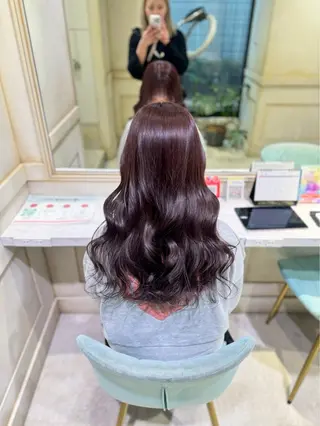 ロング カラー 🎀ブリーチ/透明感 カラー/ななみ🎀のヘアスタイル