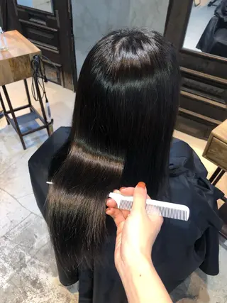 セミロング カラー ヘアアレンジ TOKI /透明感/原宿のヘアスタイル