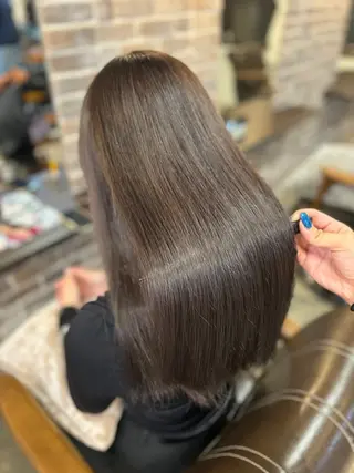 ロング 🧸顔周りカット /透明感🎀のヘアスタイル