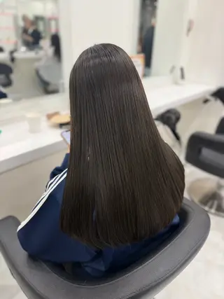 ロング カラー ラベンダー💜グレー 🩶ミント‪🩵のヘアスタイル