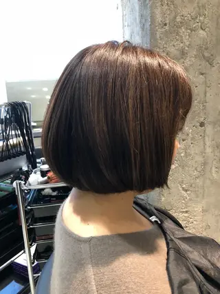 ショート カラー 髪質改善🌈縮毛矯正 荻原 達矢のヘアスタイル