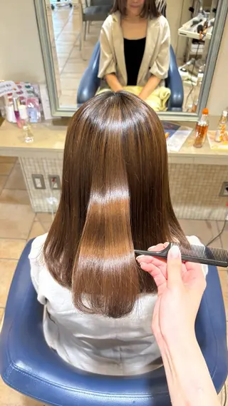 セミロング 井本 帆香のヘアスタイル