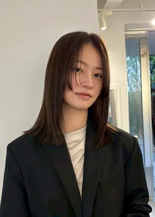 セミロング 中山 柊佑のヘアスタイル