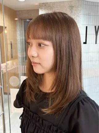 ミディアム 村上 遼華のヘアスタイル