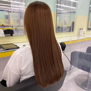 セミロング カラー ヘアアレンジ mai🍑暖色カラー /レイヤー💖のヘアスタイル