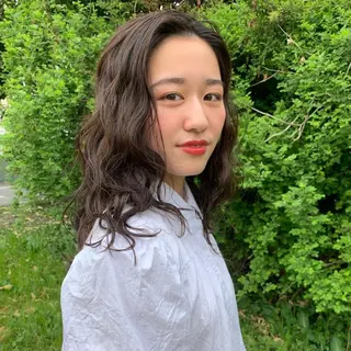 セミロング カラー 新高円寺 Miranoのヘアスタイル