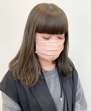 セミロング カラー mir MIYUのヘアスタイル