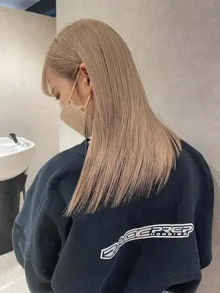 ロング カラー coco♡ 韓国hairのヘアスタイル