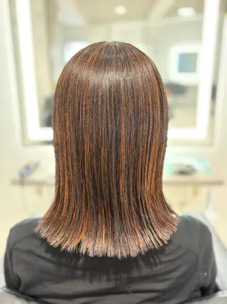 ミディアム カラー Rubik's なかもずHIROTOのヘアスタイル