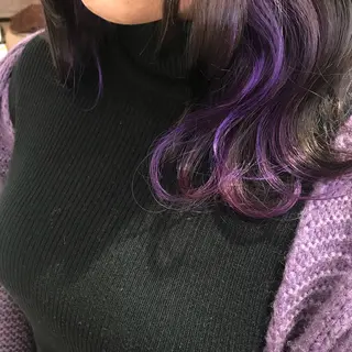 セミロング カラー Oopsレイヤー 加藤澄都のヘアスタイル