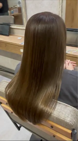 ロング ショート✖️縮毛矯正 ✂️秋山知穂✂️のヘアスタイル