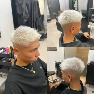 ショート カラー メンズ 清藤 竜輝のヘアスタイル