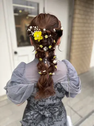 ロング ヘアアレンジ 美髪× ヘアセット✨Araiのヘアスタイル