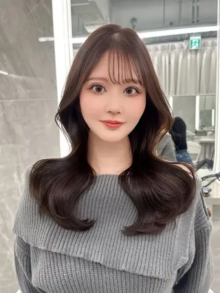 ロング カラー 🍑韓国風レイヤー 🍑莉子のヘアスタイル