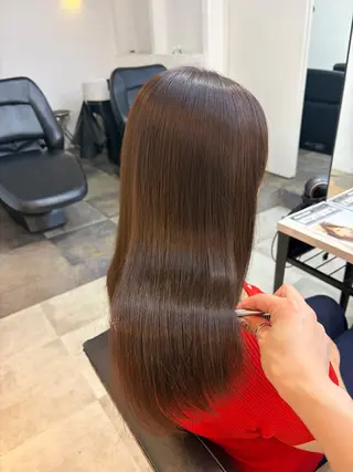 セミロング カラー 🥀韓国ヘア🥀 宮津真菜のヘアスタイル