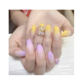 ミディアム ネイル 🐾enen style 🐾のネイルデザイン