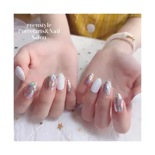 ミディアム ネイル 🐾enen style 🐾のネイルデザイン