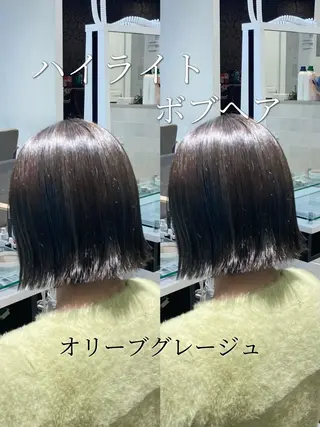 ミディアム 🫧ゆうき🪽 髪質改善/ハイライトのヘアスタイル