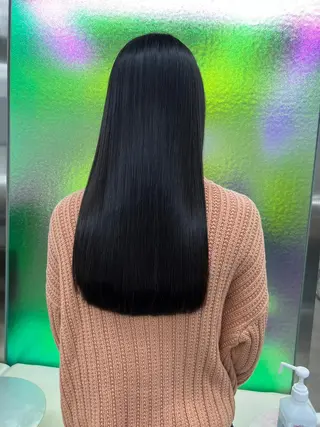 カラー パーマ ヘアアレンジ セミロング 【ヘアケア特化型】 newi天王寺のヘアスタイル