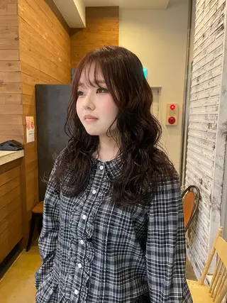 ロング ⭐️アイブロウリフト /透明感カラー/はなのヘアスタイル