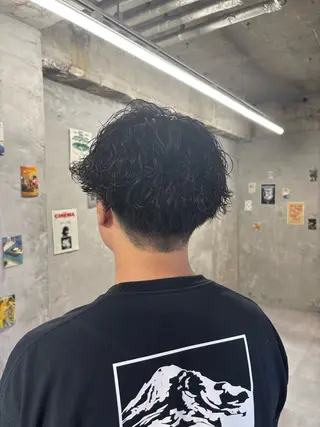 ショート パーマ メンズ door white hideのヘアスタイル