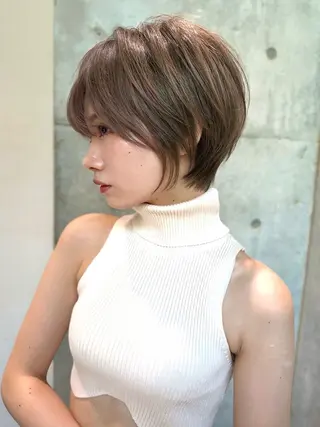 ショート カラー Lond Bloom 天神ショート/ボブのヘアスタイル
