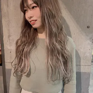 ロング kiyono ⭐︎ダブルカラーのヘアスタイル