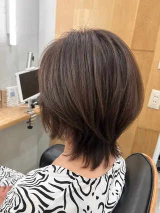 ミディアム 白鳥 正孝のヘアスタイル