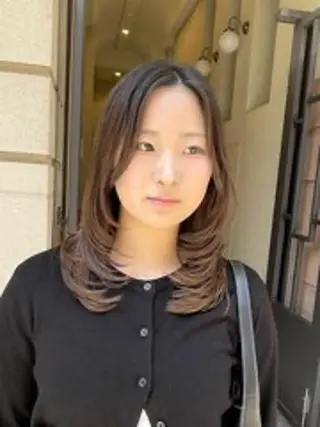 ミディアム カラー 横浜/✨️透明感 カラー✨️/美優のヘアスタイル